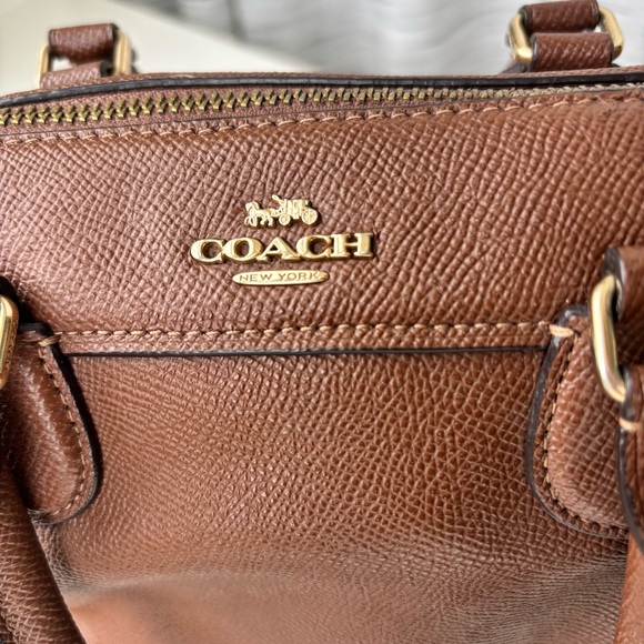 Coach Mini Bennett Satchel Purse in Pebbled Leather - Picture 3 of 9
